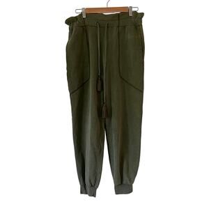 7 For All Mankind Green Joggers Sweatpants Women's Medium Loungewear